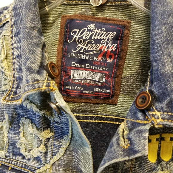 The Heritage American Denim Jacket Medium Size - Picture 5 of 7